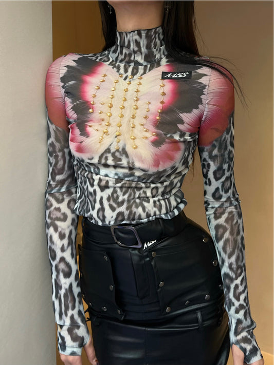 Leopard Butterfly Dress